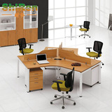 办公家具职员办公桌 屏风办公桌 多人员工位 工作位6人桌椅组合