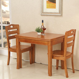 包邮折叠餐桌实木简约现代小户型宜家长方形圆形多功能家具吃饭桌