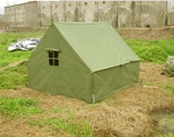 包邮2-3人户外野营指挥帐篷 军绿色帆布帐篷 行军救灾-工地军帐篷