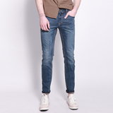 Lee Cooper专柜正品 2016新款 男士简约纯色修身牛仔裤 722C01