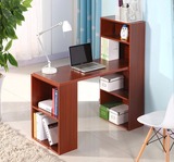 组合台式电脑桌转角写字桌家用书架组合书柜办公书桌子现代简约桌