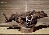 匠途禅意中式简素茶空间枯木老木根雕木雕艺术摆件节日礼品珠宝架