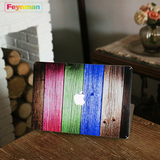 苹果Macbook笔记本Pro正面机身贴膜 A面正面贴纸 彩色木纹