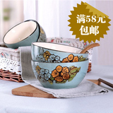 创意复古家用陶瓷汤碗日式料理餐具套装日式面条大碗个性吃拉面碗