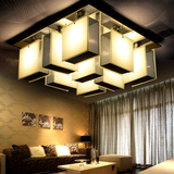 时尚创意个性客厅灯长方形吸顶灯具 现代简约大气LED大厅卧室灯饰