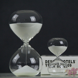 现代简约 北欧极简 玻璃白沙沙漏计时器 5 30分钟创意摆件装饰品