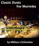 马林巴琴谱 谢斯汀经典二重奏11首 马林巴二重奏总谱