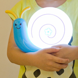LED小夜光灯创意可爱蜗牛灯USB充电台灯喂奶灯婴儿宝宝卧室床头灯