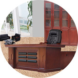 特价办公桌老板桌油漆大班台实木贴皮1.8米老板台经理桌主管桌