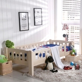 松木家具儿童小矮床实木1米护栏婴儿围栏床单人床实木床特价包邮