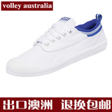 Volley Australia王菲同款帆布鞋女小白鞋正品大码运动鞋纯色系带