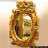 欧式镜浴室镜巴洛克复古酒店KTV娱乐场所挂镜装饰镜艺术镜天使
