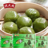 上海特产老字号沈大成青团子 豆沙糯米团 清明果传统糕点点心三盒