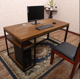 创意实木组装电脑桌子台式现代简约家用卧室宿舍单人简易办公桌