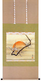 日本装饰挂画 卷轴壁挂旭日香梅 日式餐厅装饰画祝贺昌盛画