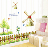 可移除墙贴儿童房卧室温馨卡通动漫墙壁装饰贴纸自粘宝宝墙纸贴画