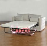 特价包邮欧式沙发床 麻布艺折叠沙发床 小户型书房多功能沙发