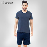 Jockey2015新品男士家居服睡衣竹浆纤维透气舒适美式系列短袖短裤