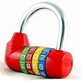 4位彩色挂锁 健身房密码锁 旅行密码锁更衣箱锁橱柜锁