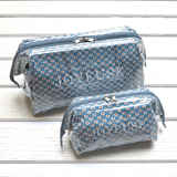 新款日本原单pvc防水包清新大容量3隔袋旅行洗漱包 收纳包 化妆包