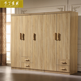 现代简约组装木质衣柜简易推拉门组合家具大衣橱柜子整体卧室儿童