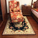 美式地中海田园地毯 客厅茶几卧室床边毯地垫布艺欧式环保薄地毯