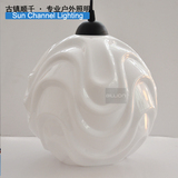 【包邮】灯罩厂直供进口PMMA塑料绣球型简约现代餐吊灯