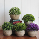 仿真植物 假花盆栽摆设家居客厅装饰绿植 塑料花球多肉小盆景
