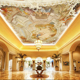 3d立体欧式宫廷油画墙纸客厅电视卧室沙发大型壁画酒店KTV壁纸布