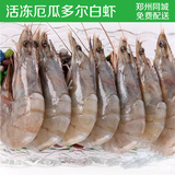 南美深海野生大虾厄瓜多尔白虾2kg 40/50野生南美白虾 新鲜活冻