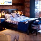 嘉宜美实木家具实木双人床松木床全实木床1.8米纯实木床欧式床架