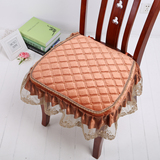 新款印花 金丝绒餐椅垫 加厚 包邮 坐垫欧式椅垫 毛绒坐垫可拆