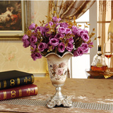花瓶高档欧式陶瓷花瓶摆件 时尚奢华摆设 新房客厅玄关家居装饰品