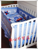 外贸正品婴儿床床品套装 纯棉加高加厚防撞床围 交通工具