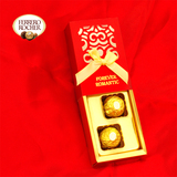 2粒进口费列罗巧克力成品结婚喜糖礼盒装红色镂空创意20盒包邮