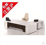 上海简约现代时尚办公家具白色烤漆大班台老板桌办公桌经理主管桌