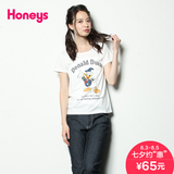 Honeys商场同款2016夏新款迪斯尼合作款唐老鸭短袖T恤540-13-3656