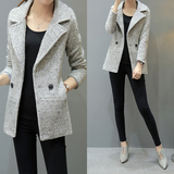 2015新款韩版修身冬季毛呢外套女短款长袖显瘦加厚呢子大衣冬天潮