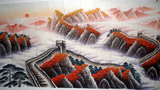 大风画廊 国画 原稿巨幅山水秋景长城CC八尺0832手绘真迹
