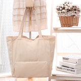 美国订单  原生态 DKNY折叠帆布包单肩购物袋 环保袋 棉麻 购物包