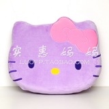 上海现货 日本直送 Hello kitty  毛绒蝴蝶结款 坐垫 靠枕 紫色