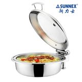 SUNNEX新力士圆形透明可视自助餐炉嵌入式保温布菲炉X36381 39381