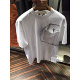 正品直邮Prada普拉达 2016新款男装 时尚圆领短袖T恤