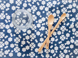 日本ZAKKA  花朵 棉多用盖巾 餐巾 茶巾 小桌布 黄蓝两色