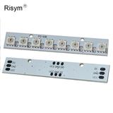 Risym 8位5050RGB全彩LED流水灯模块 驱动彩灯开发板 机器人配件