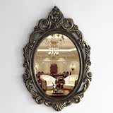 新款欧式复古镜子梳妆镜浴室镜壁挂镜化妆镜卫生间镜子美容院镜子