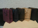 日韩 纯色牛皮纸袋  复古带手提服装袋 50个 购买满168元广东包邮