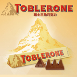 瑞士原装进口Toblerone瑞士三角牛奶巧克力含蜂蜜及巴旦木糖100g