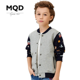 MQD童装男童春秋装外套2016新款儿童印花外套上衣纯棉中大童潮