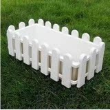 白色塑料围栏栅栏/塑料篱笆/栅栏装饰/实木田园围栏/栅栏花盆